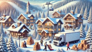 moving to a ski resort | winter moving tips | snowy weather relocation | Sun Valley moving company | packing for snow | mountain town move | professional movers | safe winter relocation