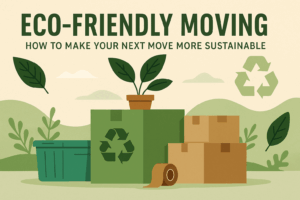 eco-friendly moving tips | green packing materials | sustainable moving company | reduce waste during move | green relocation
