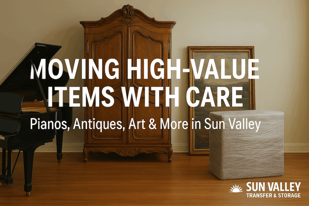 moving pianos Sun Valley | antique movers Idaho | art moving services | specialty item movers | Bekins specialty moving | high-value item transport | Sun Valley Transfer & Storage