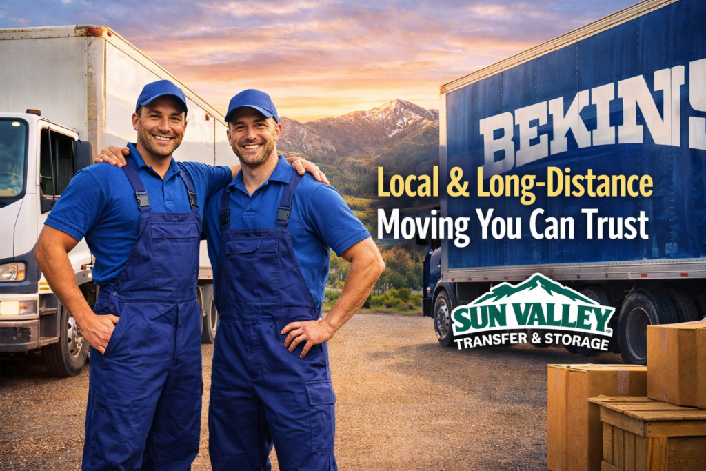 local movers sun valley | long distance movers idaho | bekins moving company | residential moving services | office moving sun valley | professional movers hailey