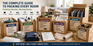 packing guide | moving boxes | kitchen packing tips | bathroom packing | moving checklist | packing supplies | Idaho movers | relocation tips | moving preparation