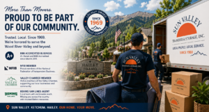 trusted movers Hailey | BBB accredited movers | NFIB member | Valley Chamber member | Sun Valley movers | local moving company | Wood River Valley movers